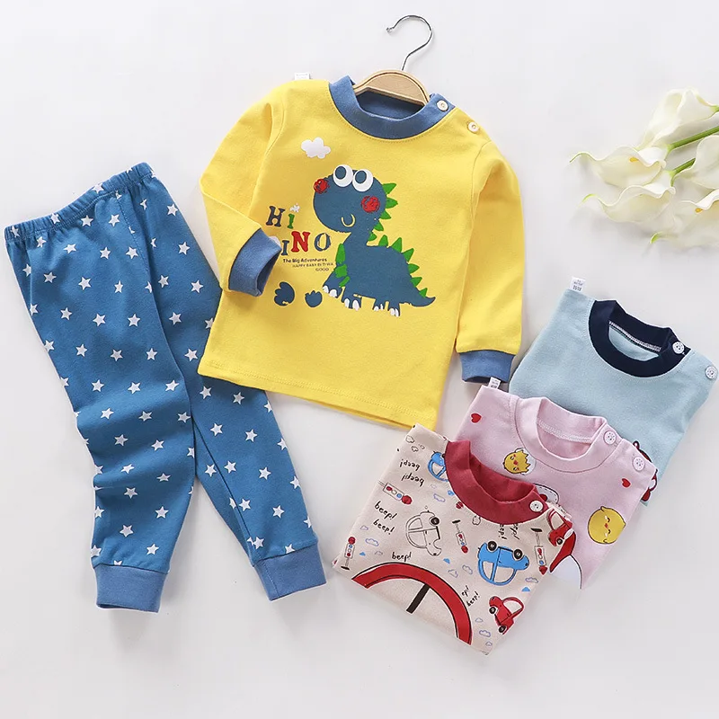 Pijama de manga larga para niños y niñas, conjuntos pijamas Navidades, ropa de dormir de invierno - imagen 3