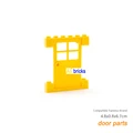 3PCS yellow door