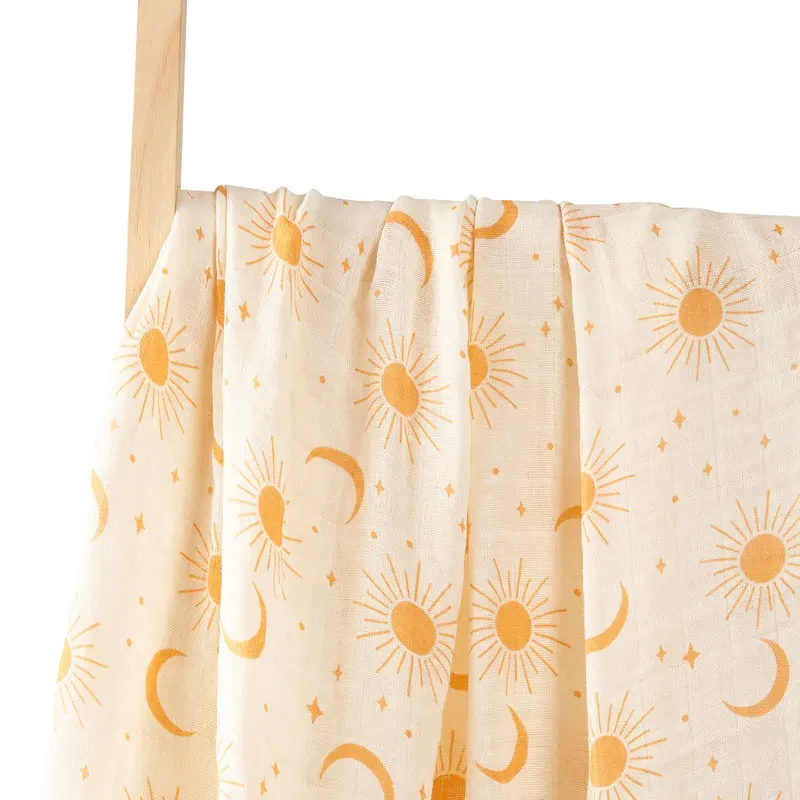 Happy Flute-Manta de muselina para bebé recién nacido, 2022 algodón, diseño Sunshine, 100% - imagen 5