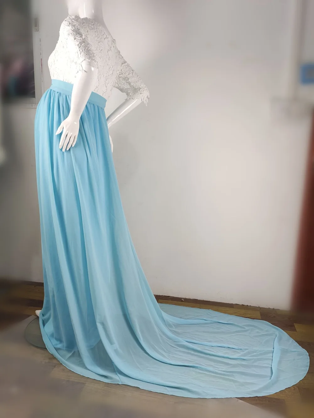 Lace Maternity Dress Photography Long Pregnancy Shoot Dresses Elegence Maxi Gown Photo Prop For Pregnant Women Baby Shower Dress (2)