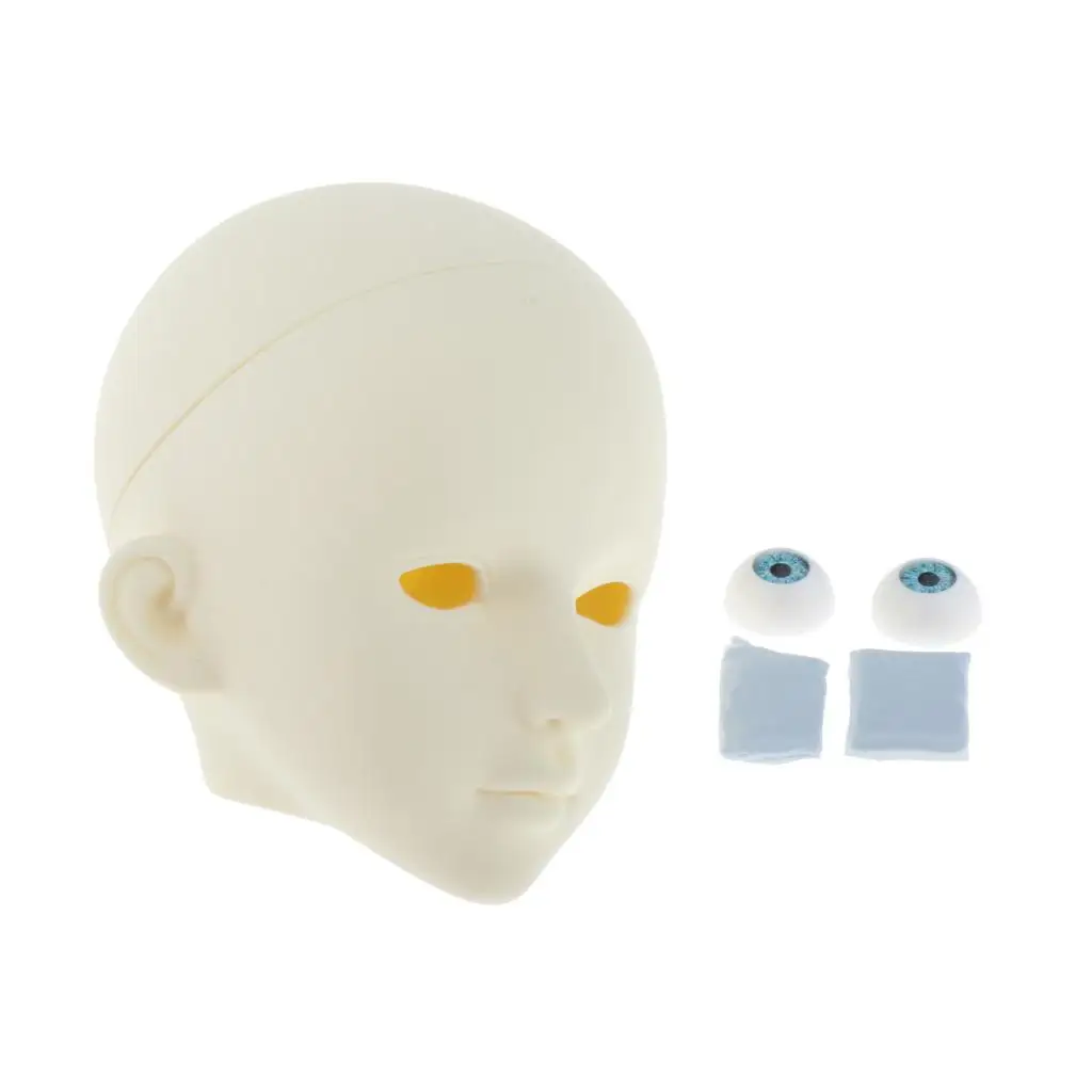 1/3 Doll Head Mold Mannequin with Removable Eyes For 1/3 BJD DOD  Dolls Repair and Making
