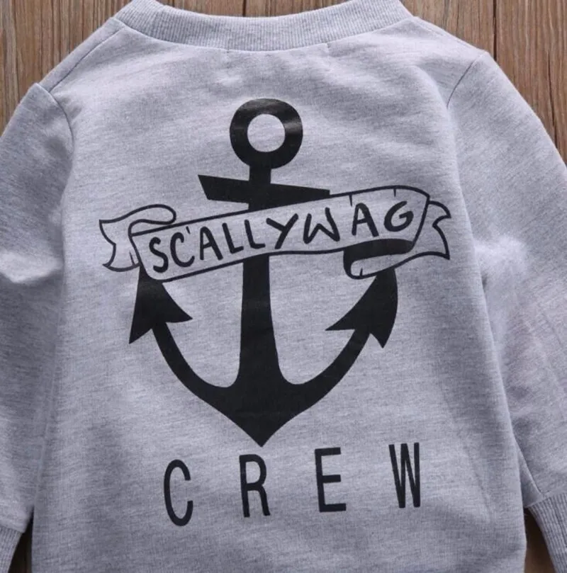 Ropa para niños, trajes, tendencia de primavera y otoño, camiseta de manga larga con letras para bebé, pantalones, 2 uds., trajes de ropa de 3 meses a 4 años, 2021 - imagen 5