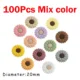 100pcs Mix color