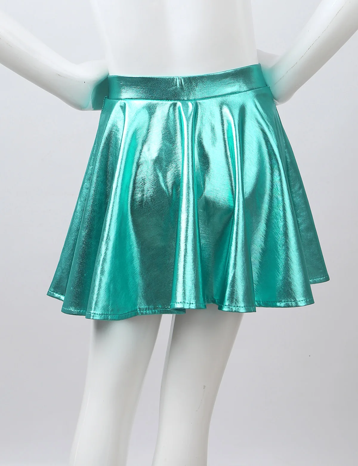Minifalda plisada brillante metalizada para niña – Cintura elástica - imagen 4