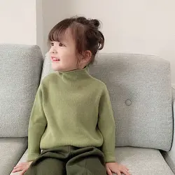 Suéter de punto fino para niñas - Manga larga: otoño e invierno