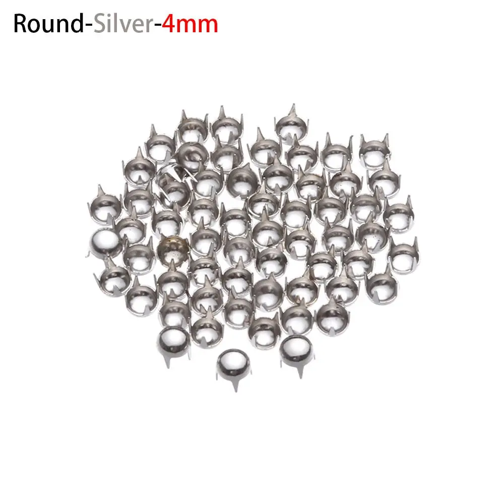 Silver-Round 4mm