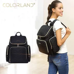 COLORLAND Bolsa para pañales bebé mochila cochecito silla de ruedas