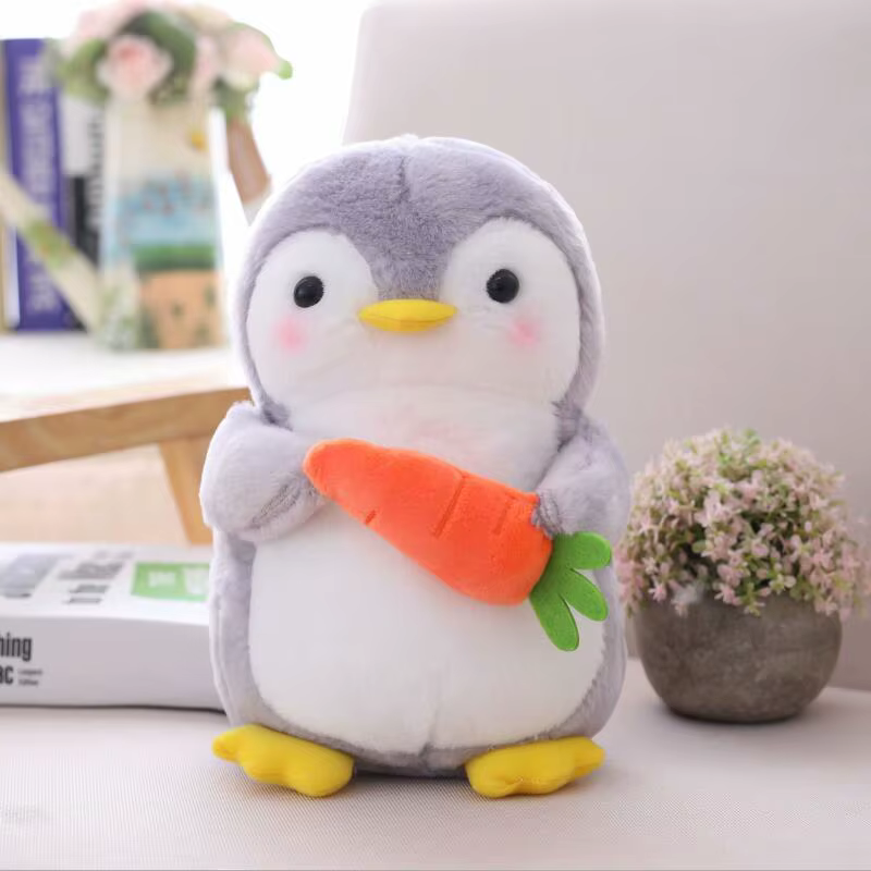 Peluche pingüino frutal suave para niños – Juguete de cumpleaños - imagen 2