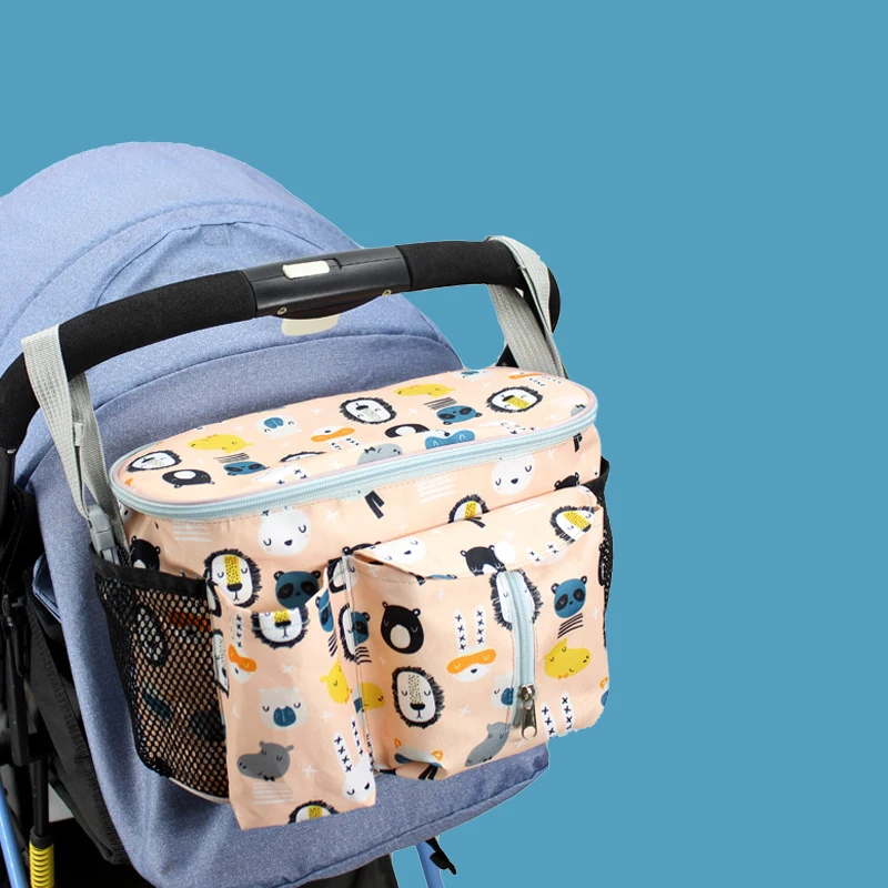 Organizador de pañales para carrito con bolsillo de lactancia - imagen 2