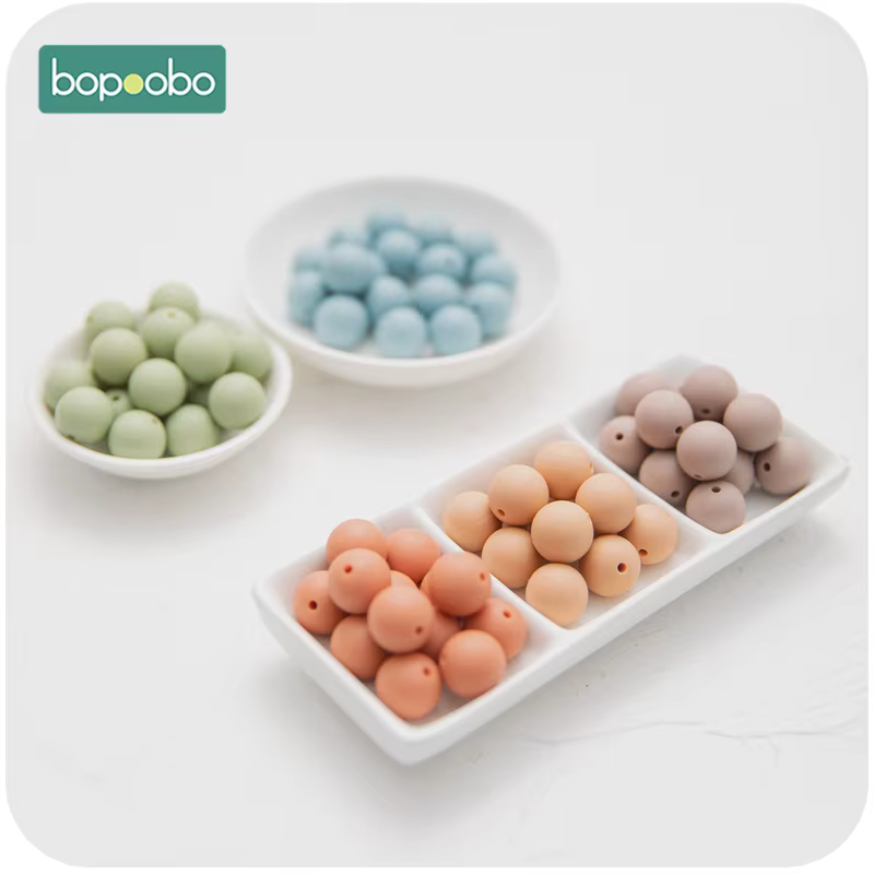 Cuentas de silicona para dentición - Pulseras de lactancia para bebés - imagen 2