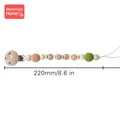 Brown Pacifier Chain