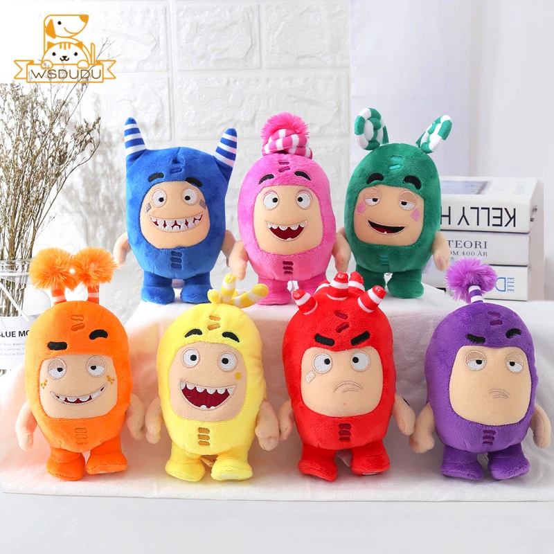 Juguete de peluche de dibujos animados de Oddbods, muñeco de peluche bonito, fusible de burbujas, Newt Pogo Slick, almohada suave de Jeff Zee, regalos coleccionables para niños y adultos