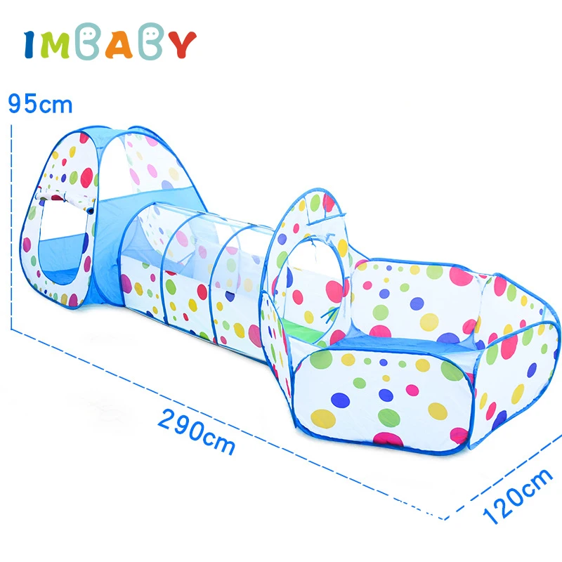 IMBABY Tienda infantil multifunción con piscina de bolas y túnel - imagen 3
