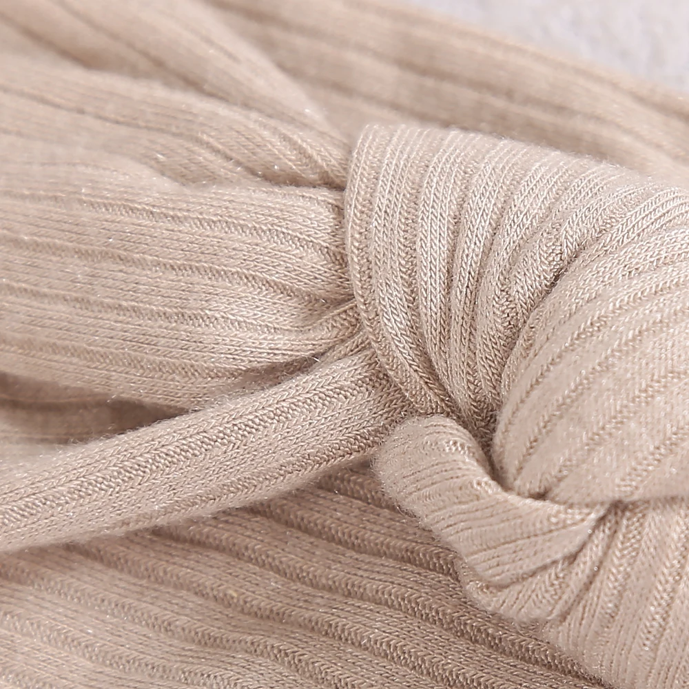 Diadema para bebé recién nacido, diadema de punto elástico para nudo torcido, turbante para niños, accesorios para el cabello para bebé - imagen 3