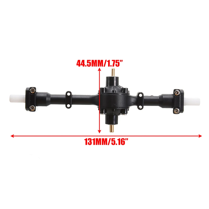 3pcs 1 Set Metal Gear Front + Middle + Rear Axle Bridge Replacement For WPL B36 B16 RC Car Spare Parts