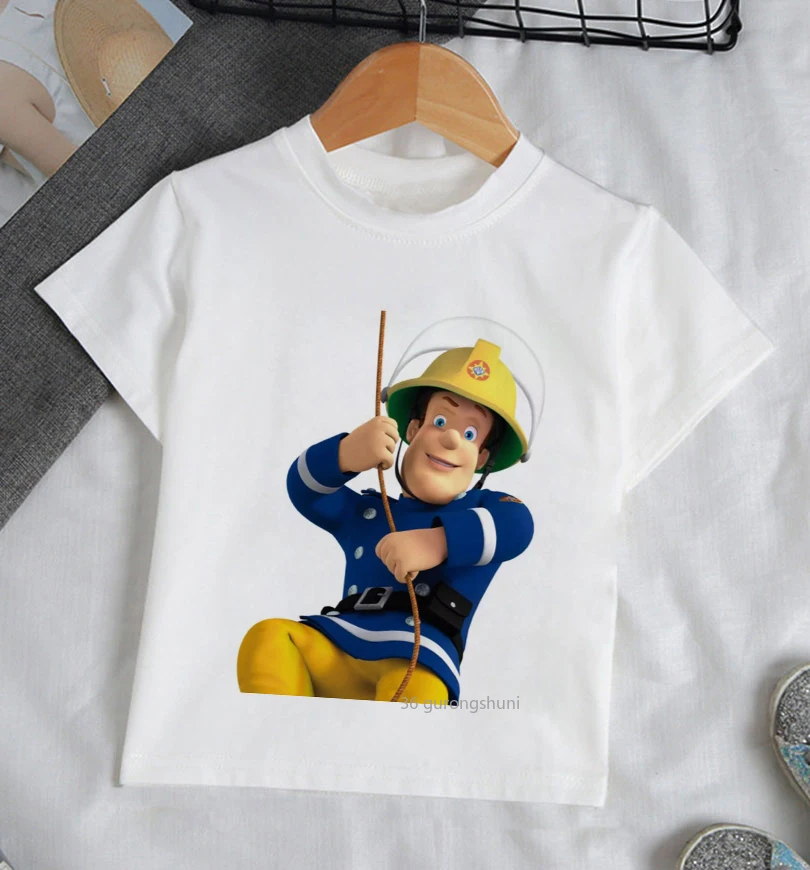Camiseta Sam y Bombero para Niños - Vista principal del diseño