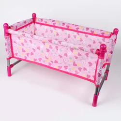 1 Juego de cama para muñeca Reborn, cuna para bebé, cama para muñeca, juguetes para jugar a las casitas, accesorios