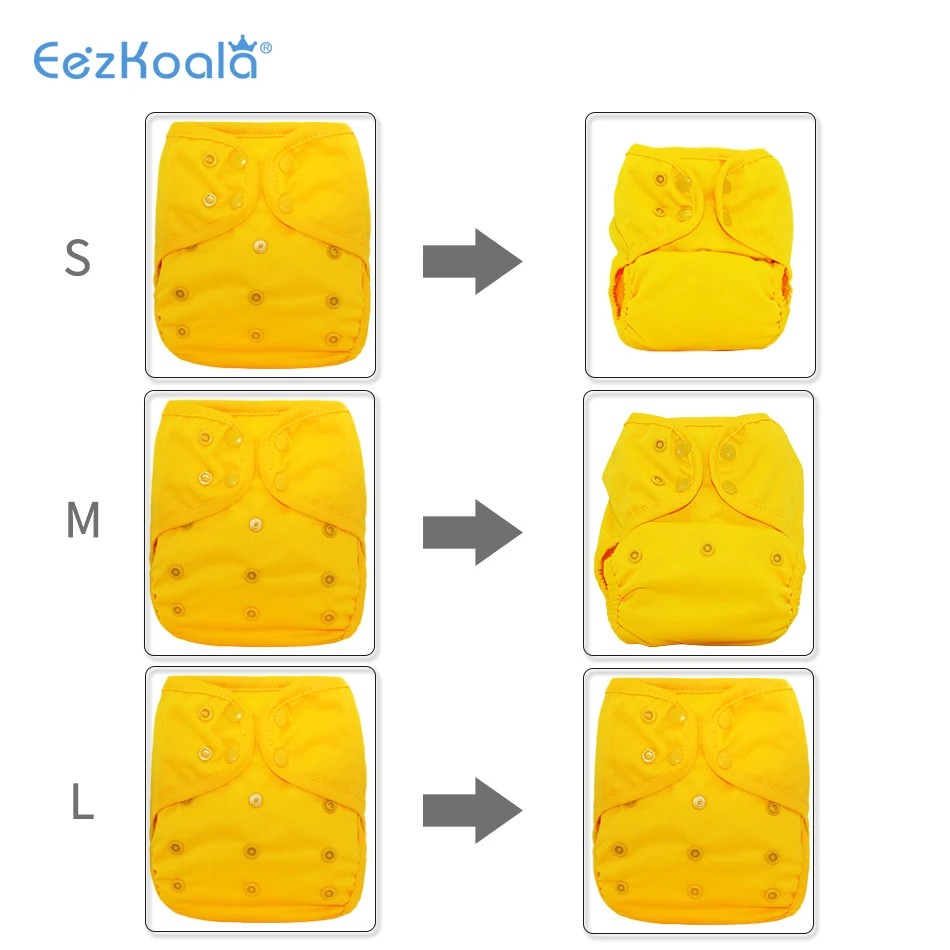 EezKoala Funda de pañal lavable ajustable para bebé - imagen 4