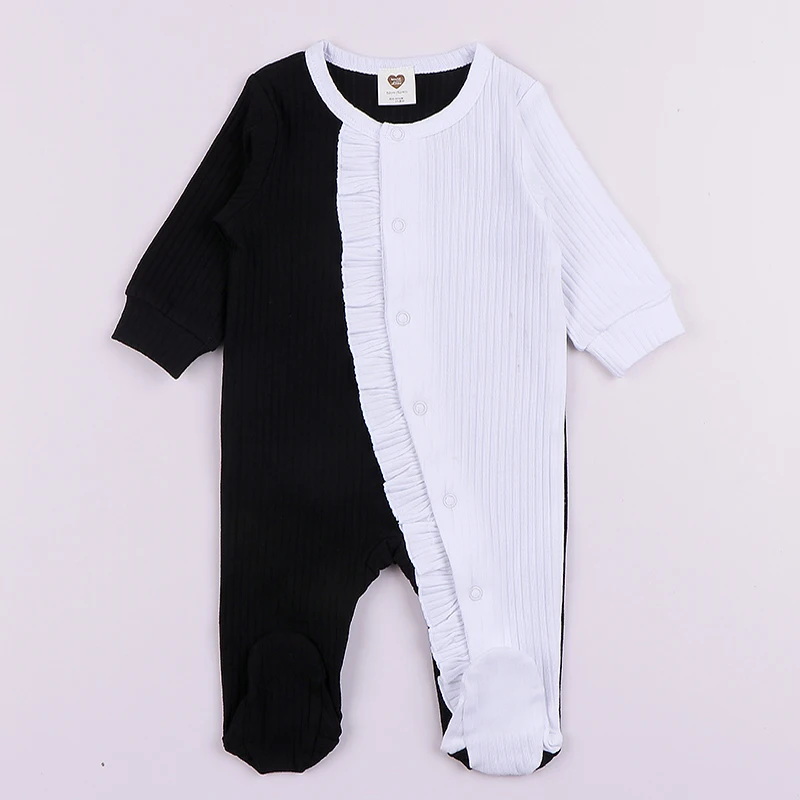 black white