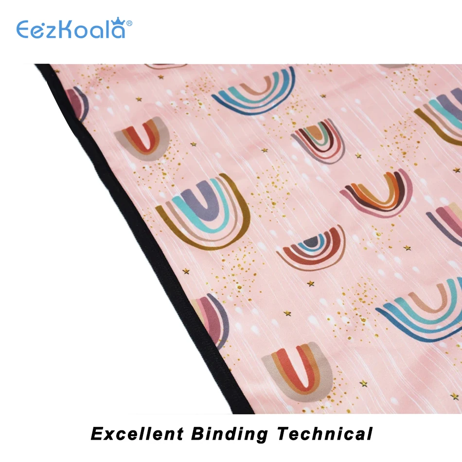 Eezkoala-alfombrillas para cambiar pañales de bebé, cubierta reutilizable, colchón, pañal para recién nacido, cambiador impermeable, tapete de juego Flool - imagen 3