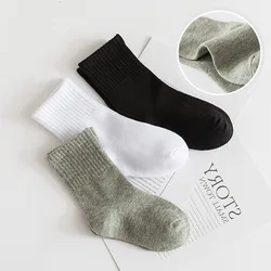 Calcetines clásicos de colores sólidos para niños – Todo el año