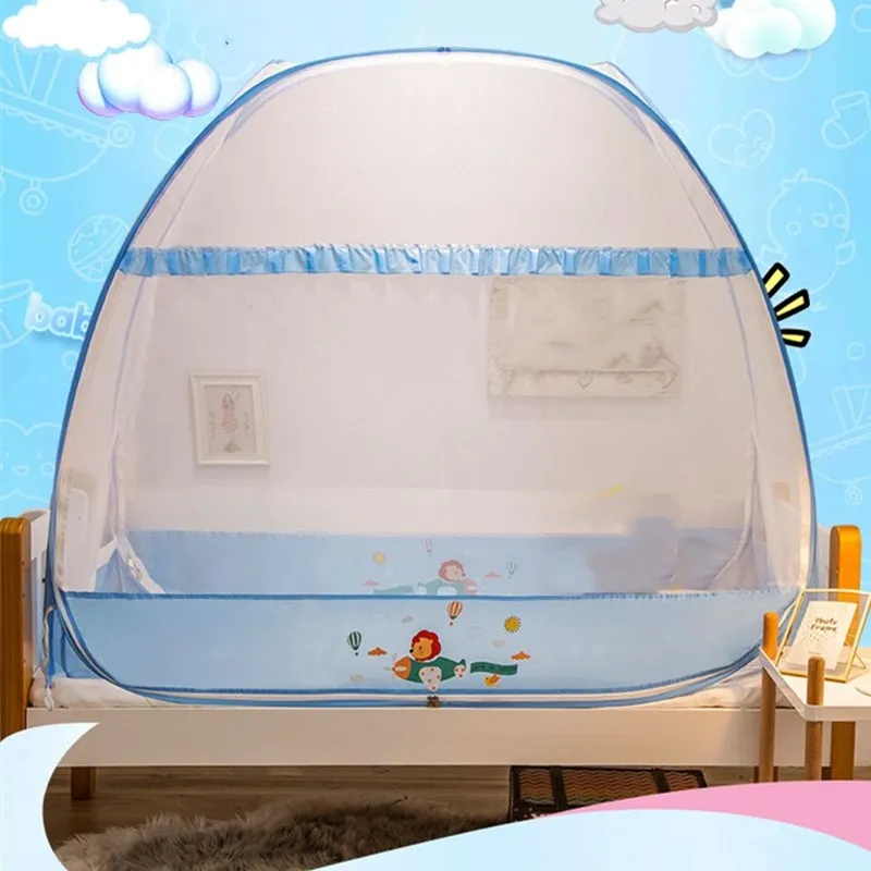 Mosquitera para cuna portátil plegable con dibujos animados exteriores - imagen 2