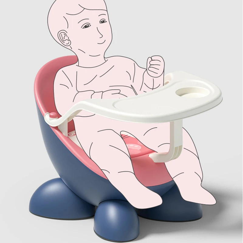 Asiento elevador para bebé, silla de comedor portátil para bebé, taburete ajustable, silla de comedor, respaldo cómodo, sillas de alimentación con sonido - imagen 4