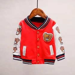 Chaqueta infantil de algodón con dibujos animados – Estilo deportivo