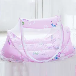 Mosquitera portátil con almohada para cuna de bebé