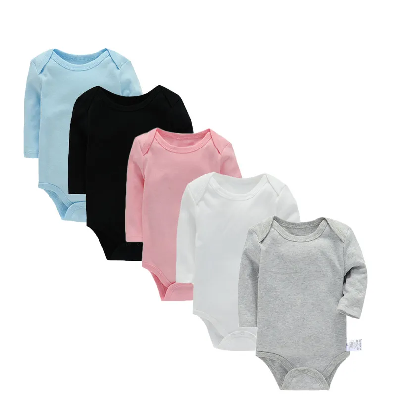 Lawadka-Body de algodón para recién nacidos, ropa de manga larga para las cuatro estaciones, ropa para bebés y niños, mono, peleles sólidos para bebés de 3 a 24M