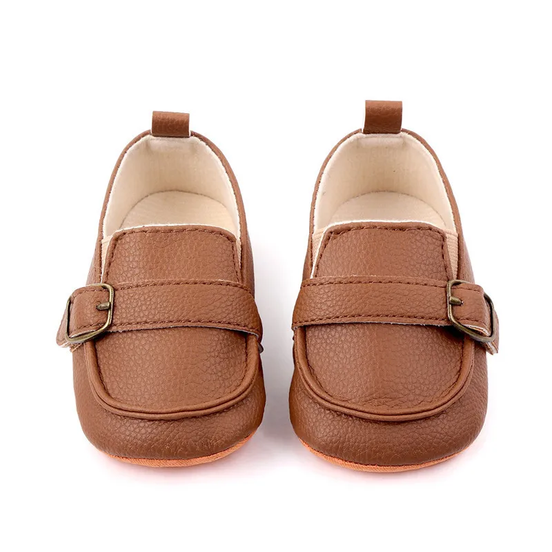 Zapatos de bebé antideslizantes para niños y niñas, calzado informal de PU suave para primeros pasos, primavera y otoño - imagen 4