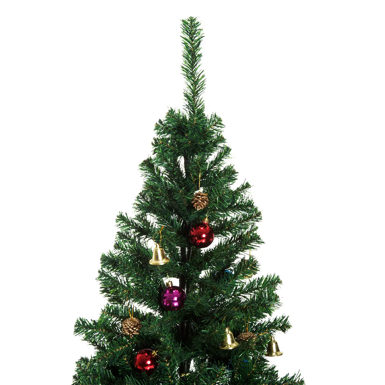 HOMCOM Árbol de Navidad 150cm Artificial Pino con Adornos Decorativos 48 Pcs y Soporte Metálico Color Verde Árbol Realista para Decoración Navidad - imagen 4