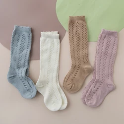 Calcetines hasta la rodilla de algodón para niña – Diseño princesa