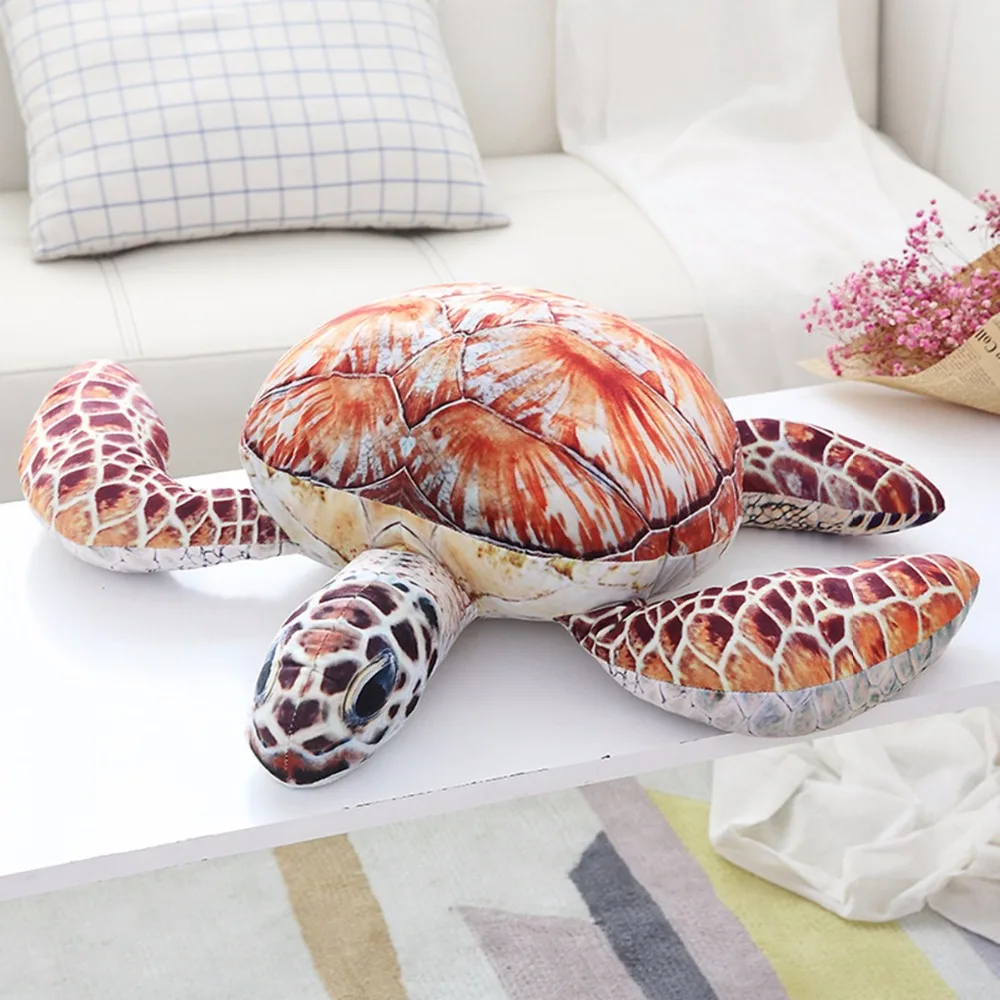 Tortuga marina de peluche suave para niños – cojín almohada - imagen 5