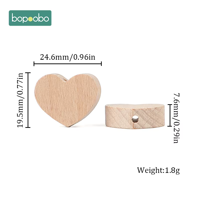 Cartoon Heart Beads