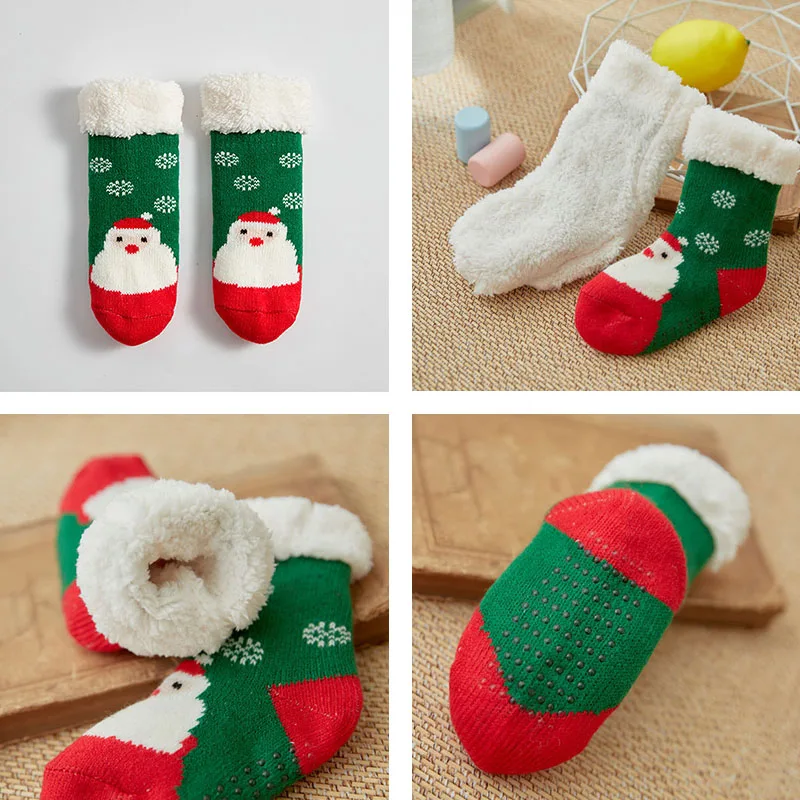 Calcetines antideslizantes para niños y recién nacidos - Invierno