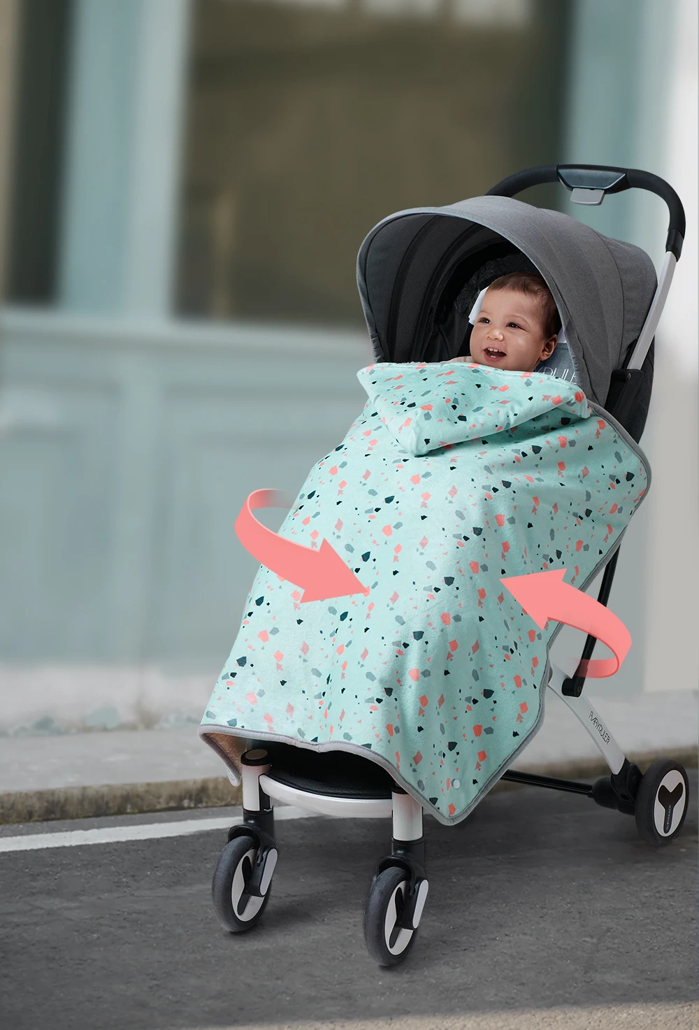 Manta de invierno Sunveno con capucha suave