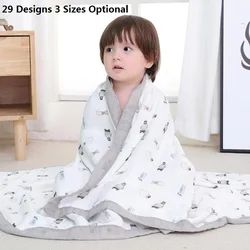 Manta de muselina de algodón y bambú para bebé recién nacido, manta envolvente de 4 y 6 capas, para niños y niñas