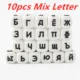 10pcs mix letter