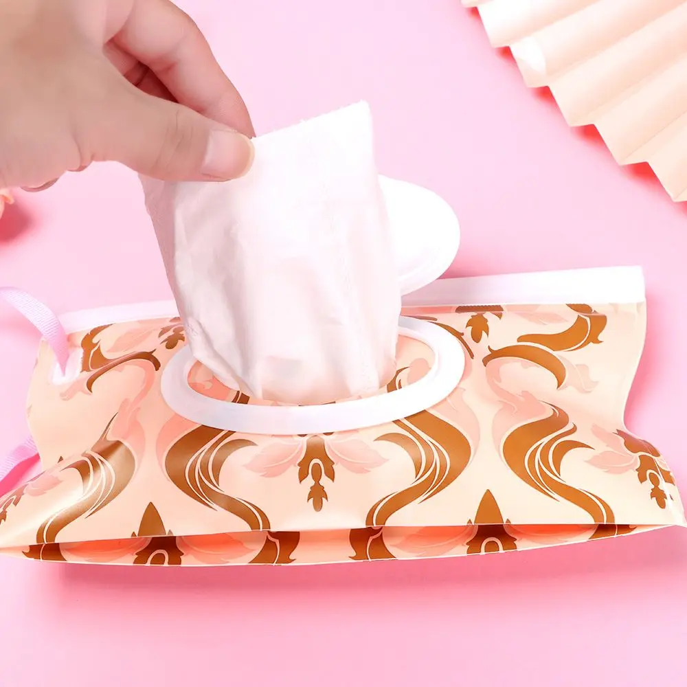 Producto para bebé al aire libre, funda con tapa, Estuche de transporte, bolsa de cosméticos portátil, bolsa de toallitas húmedas, accesorios para cochecito, caja de pañuelos - imagen 3