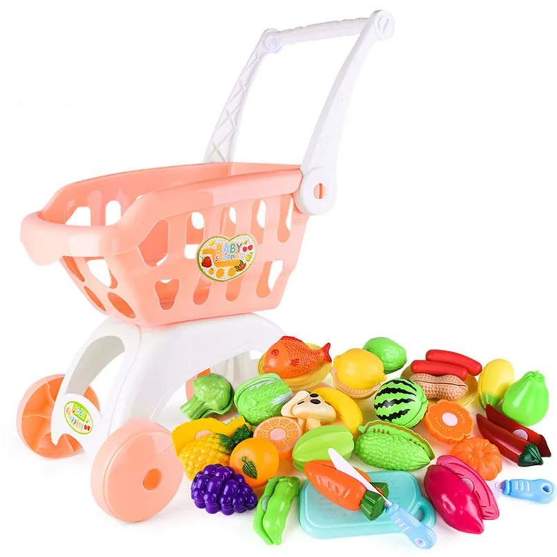 Pink car with food