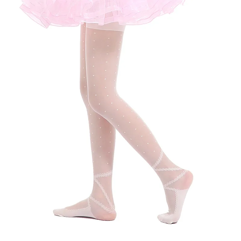 Medias de ballet para niña en detalle