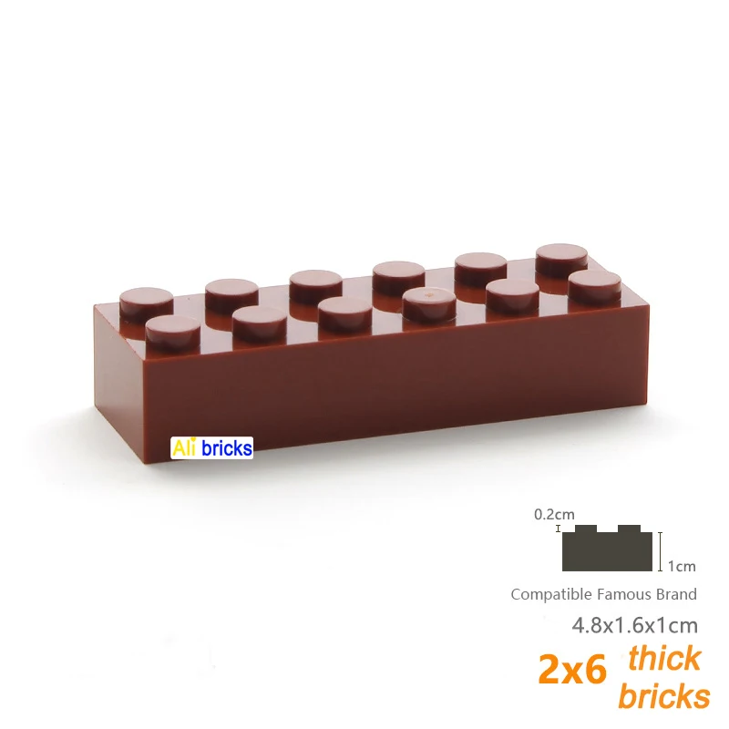 100pcs brown