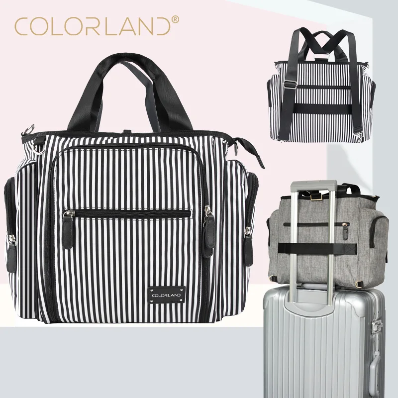 COLORLAND Bolso maternal gran capacidad – Multifunción portátil - imagen 3