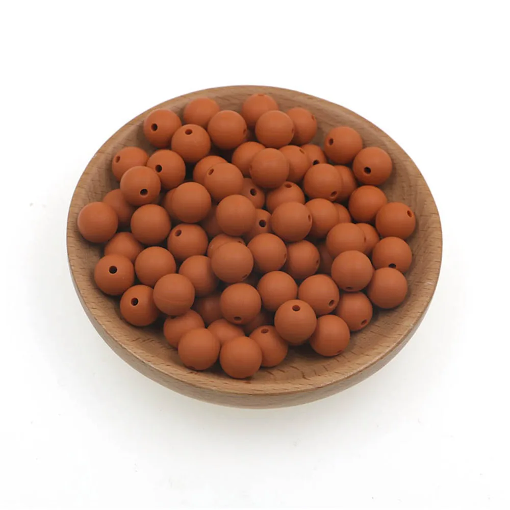 100Pcs rust brown