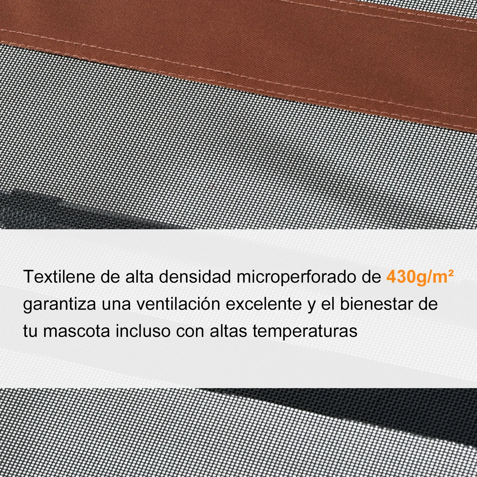 PawHut Cama Mascota para Perros Gatos Camas para Domir Relajar Exterior Terraza Jardín Malla de Ventilación - imagen 3