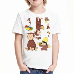 George Camiseta bebé con mono comiendo plátano