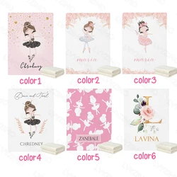 Manta polar con nombre personalizado para bebé - Bailarina Dance Girl