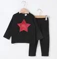 burgundy star set