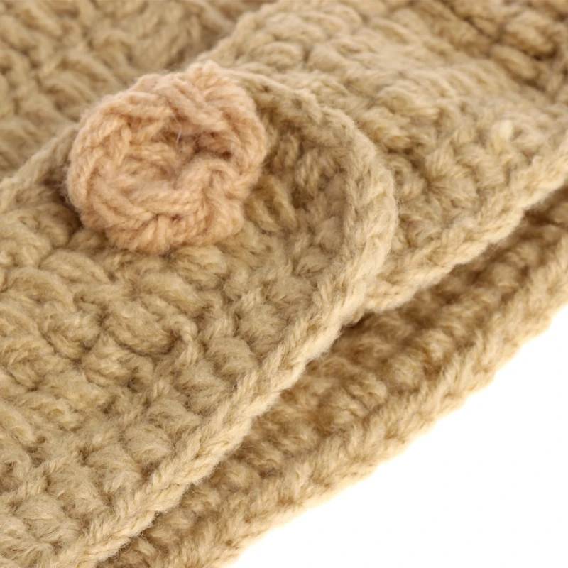 Disfraz punto ganchillo para recién nacido, niño y niña, conjunto sombrero utillaje para fotografía, D7YD - imagen 5